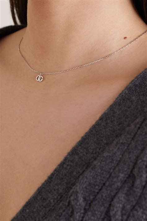 gucci running necklace|GG Running necklace in white gold .